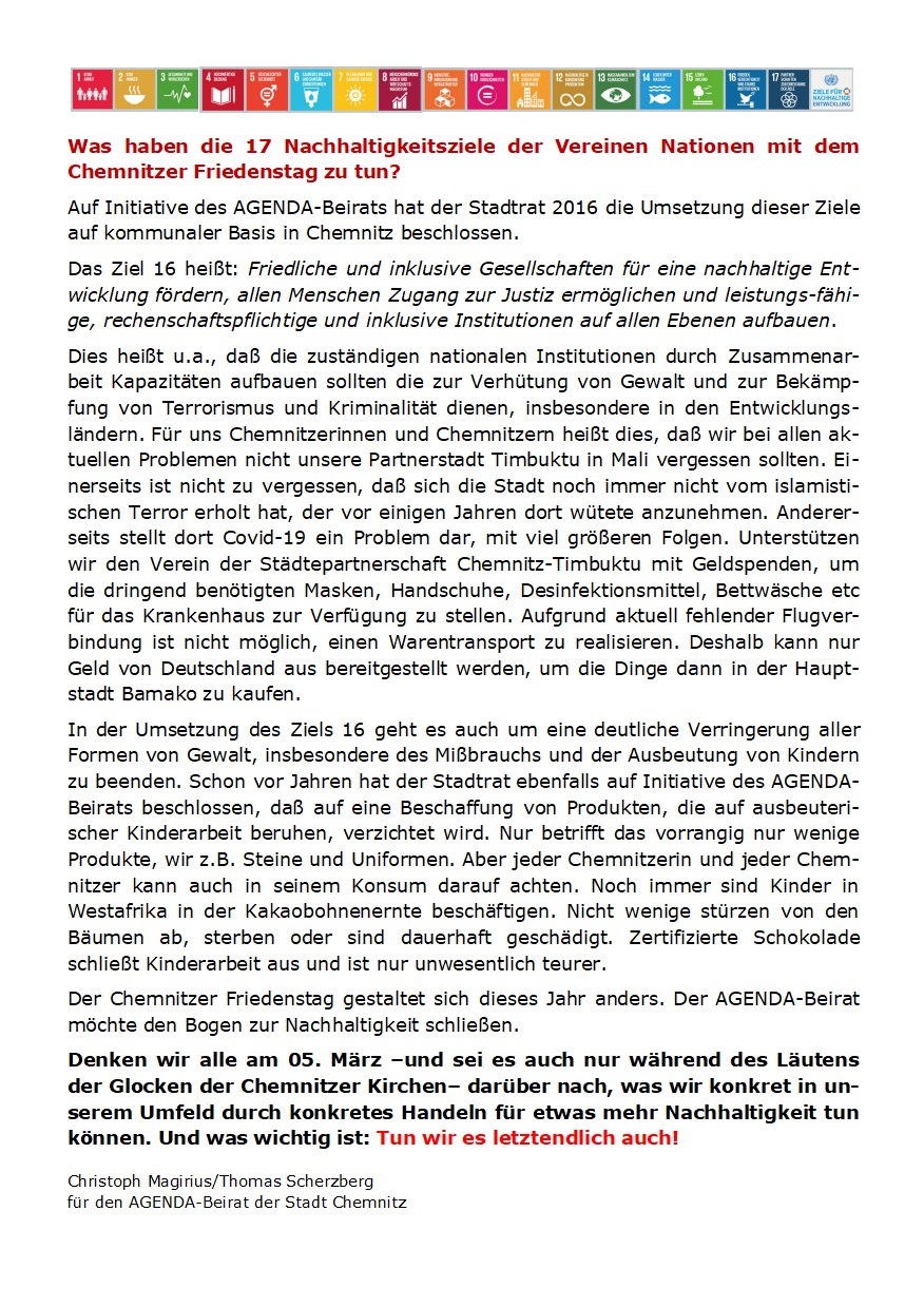 Statement des Agenda-Beirates