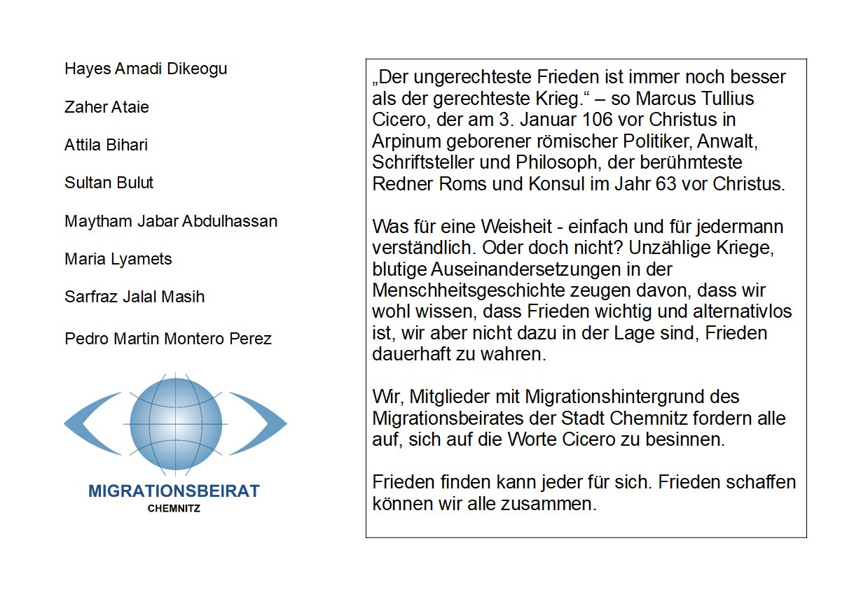 Statement des Migrationsbeirates
